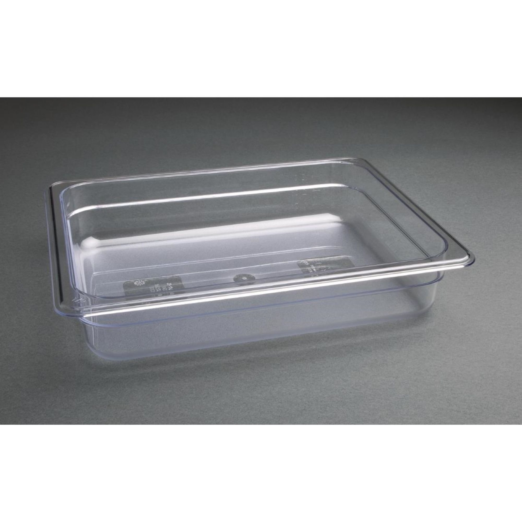 Picture of Vogue Polycarbonate 1/2 Gastronorm Container 65mm Clear