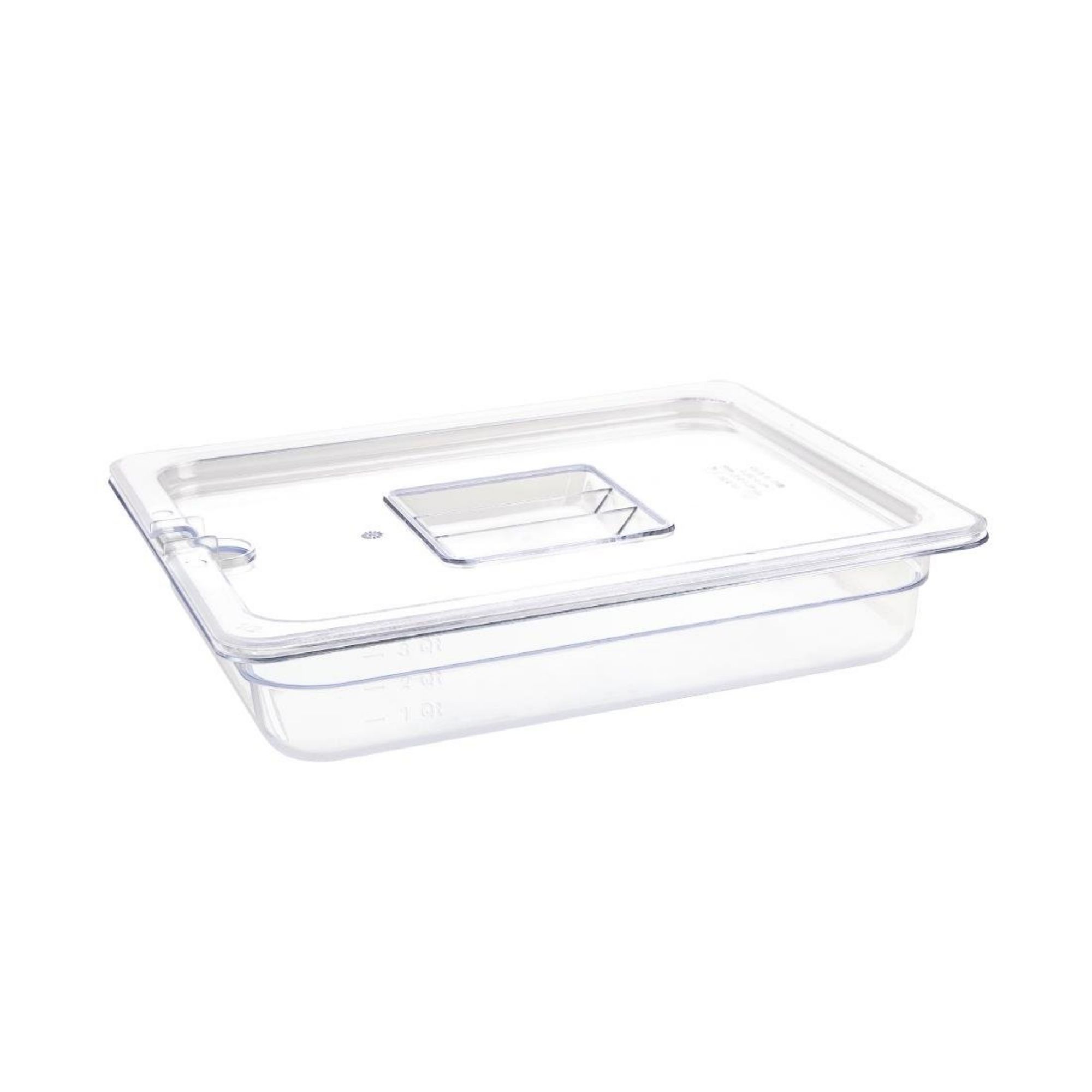 Picture of Vogue Polycarbonate 1/2 Gastronorm Container 65mm Clear