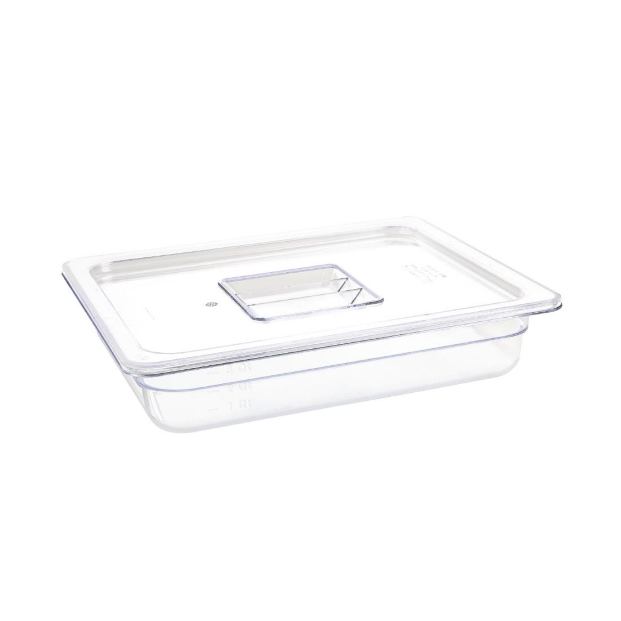 Picture of Vogue Polycarbonate 1/2 Gastronorm Container 65mm Clear