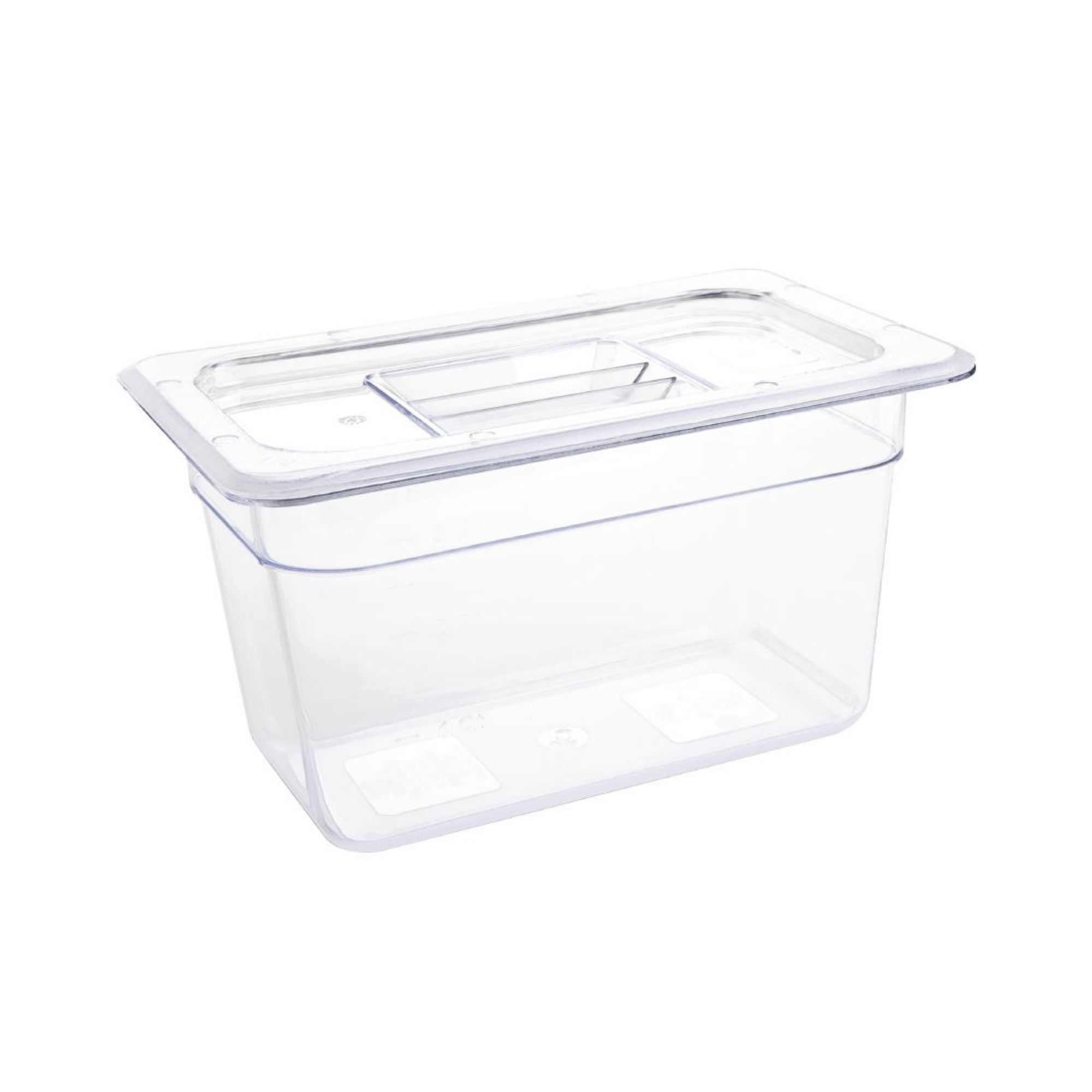 Picture of Vogue Polycarbonate 1/4 Gastronorm Container 150mm Clear