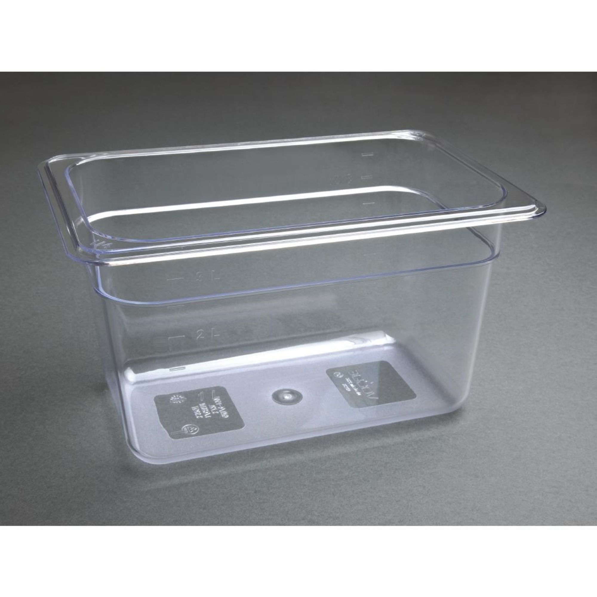 Picture of Vogue Polycarbonate 1/4 Gastronorm Container 150mm Clear