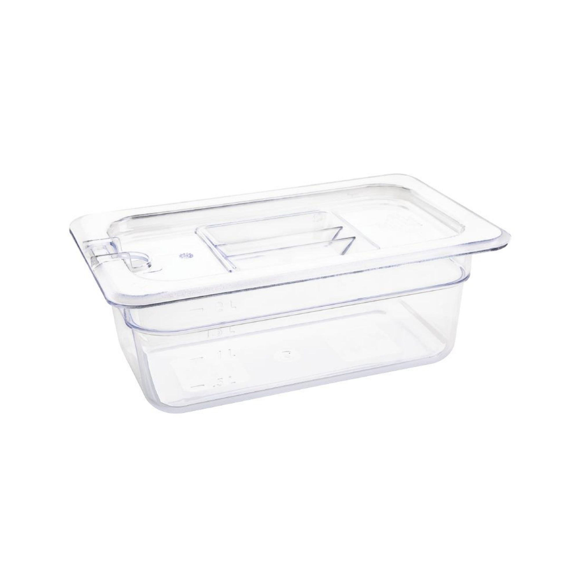 Picture of Vogue Polycarbonate 1/4 Gastronorm Container 100mm Clear