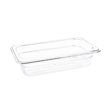 Picture of Vogue Polycarbonate 1/4 Gastronorm Container 65mm Clear