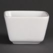 Picture of Olympia Whiteware Tall Square Mini Dishes 75mm (Pack of 12) - U178