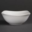 Picture of Olympia Whiteware Rounded Square Bowls 140mm (Pack of 12) - U173
