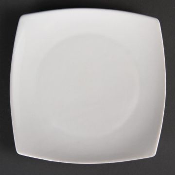 Picture of Olympia Whiteware Rounded Square Plates 185mm (Pack of 12)