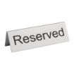 Picture of Olympia Brushed Steel Reserved Table Sign (Pack of 10) - U051