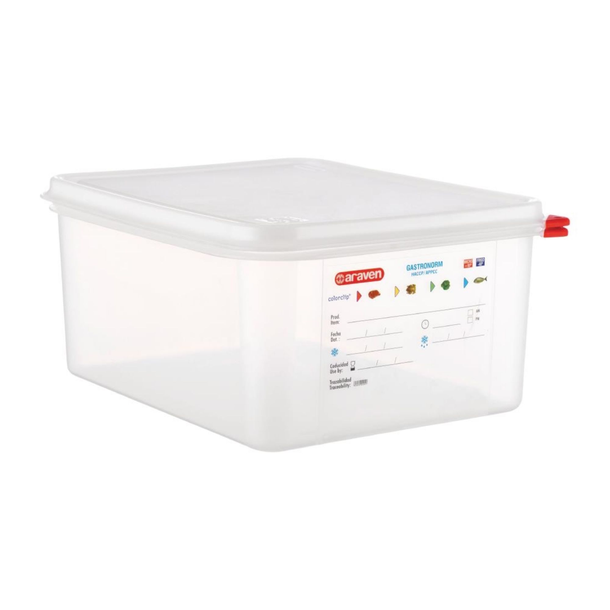 Picture of Araven Polypropylene 1/2 Gastronorm Food Container 12.5Ltr (Pack of 4) - T989
