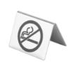 Picture of Olympia Brushed Steel No Smoking Table Sign - U044