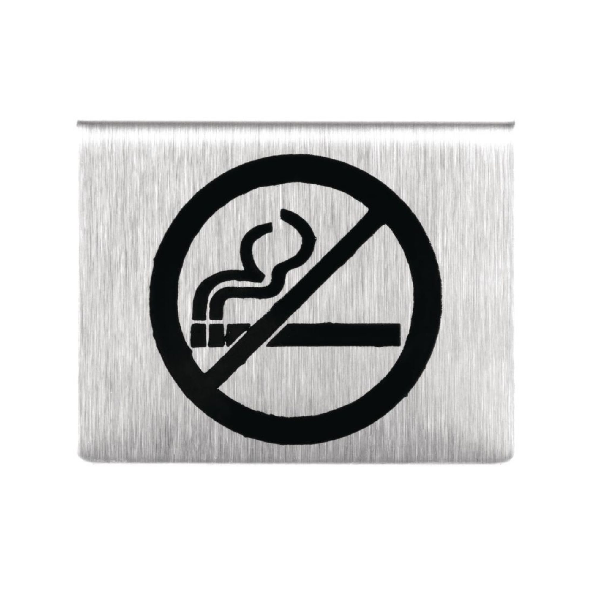 Picture of Olympia Brushed Steel No Smoking Table Sign