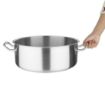 Picture of Vogue Stainless Steel Casserole Pan 36cm - T187