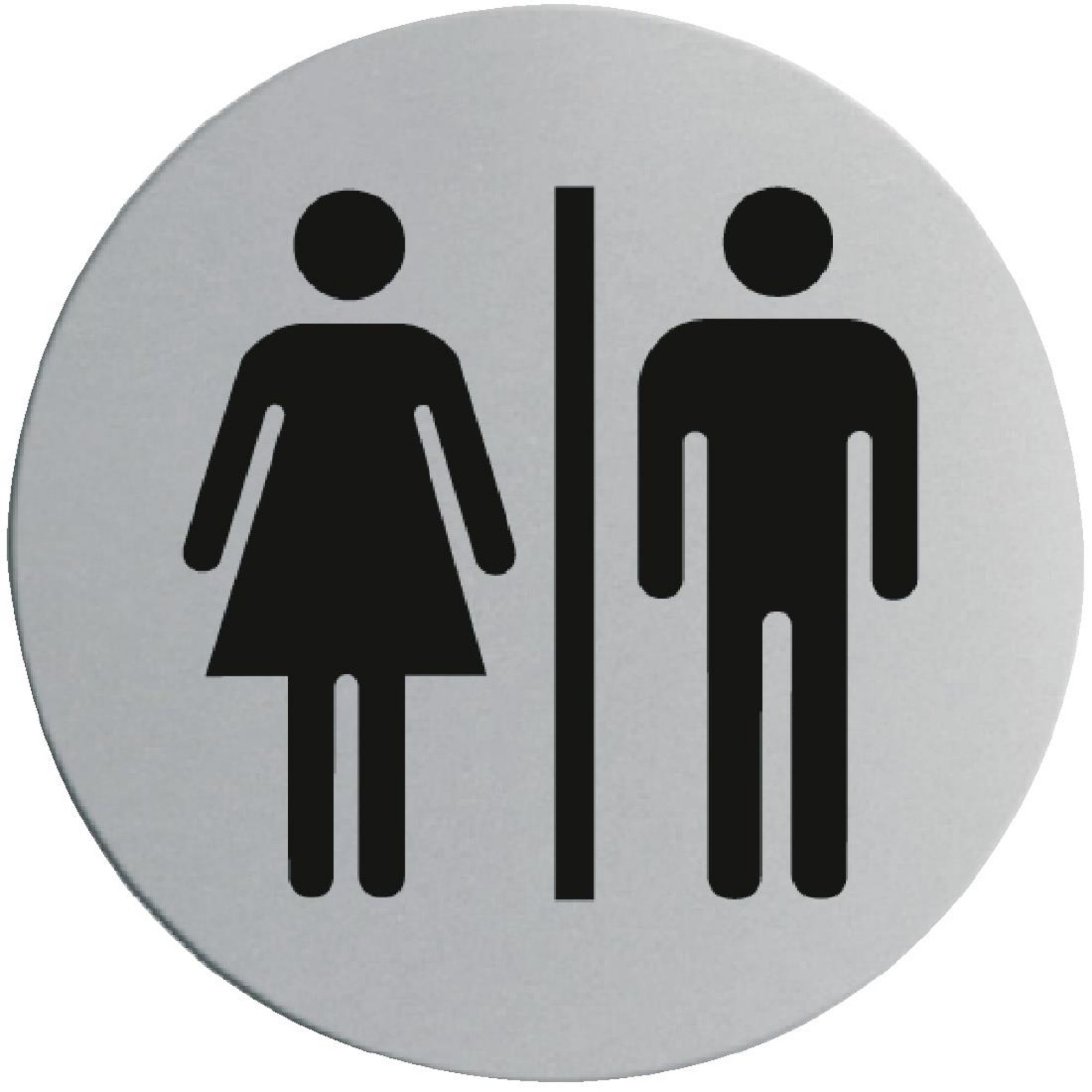 Picture of Stainless Steel Door Sign - Ladies & Gentlemen - U058