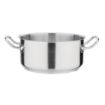 Picture of Vogue Stainless Steel Casserole Pan 24cm - T149