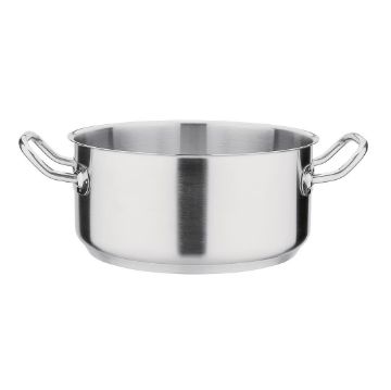 Picture of Vogue Stainless Steel Casserole Pan 24cm