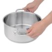 Picture of Vogue Stainless Steel Casserole Pan 24cm - T149