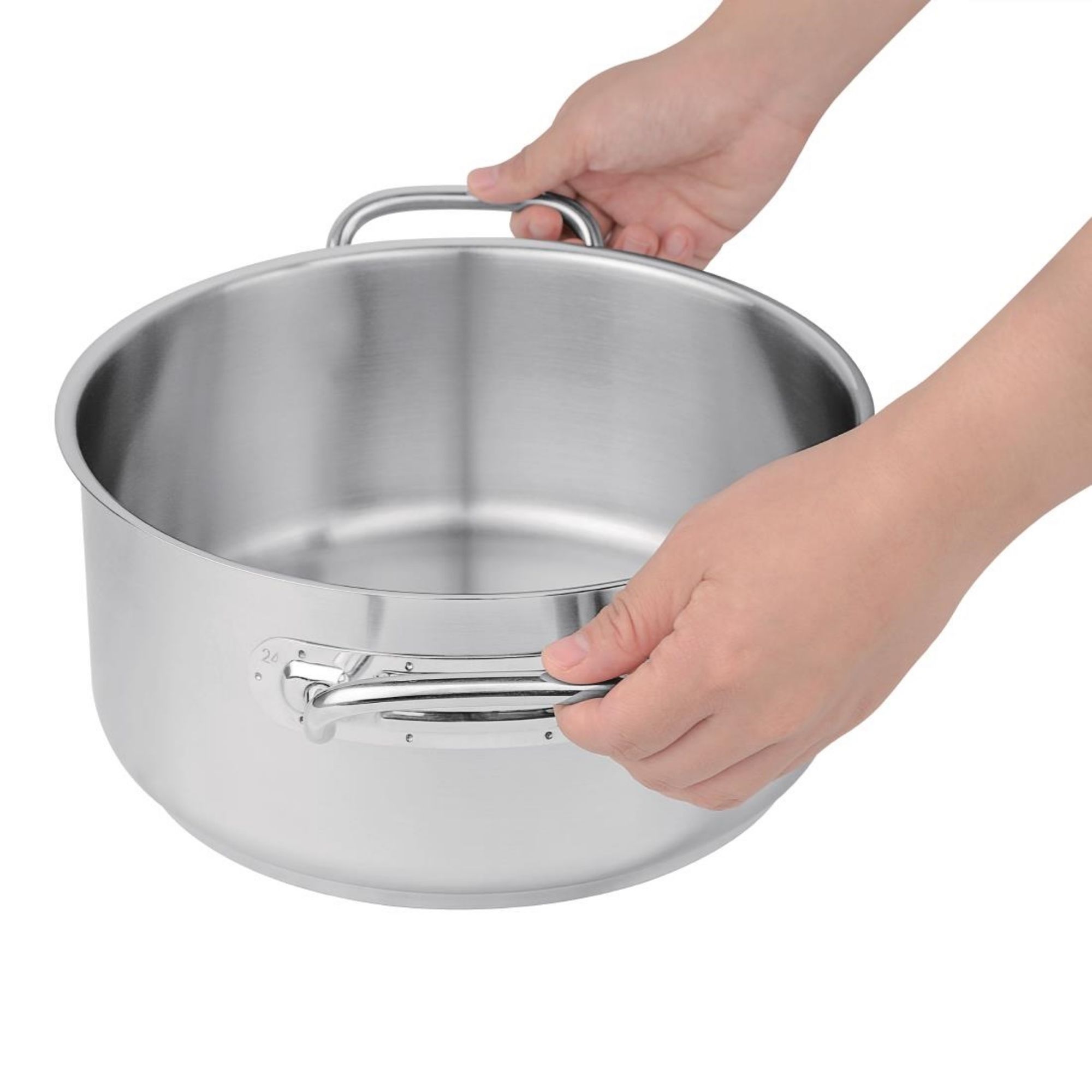 Picture of Vogue Stainless Steel Casserole Pan 24cm