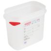 Picture of Araven Polypropylene 1/9 Gastronorm Food Storage Container 1.5Ltr (Pack of 4) - T983