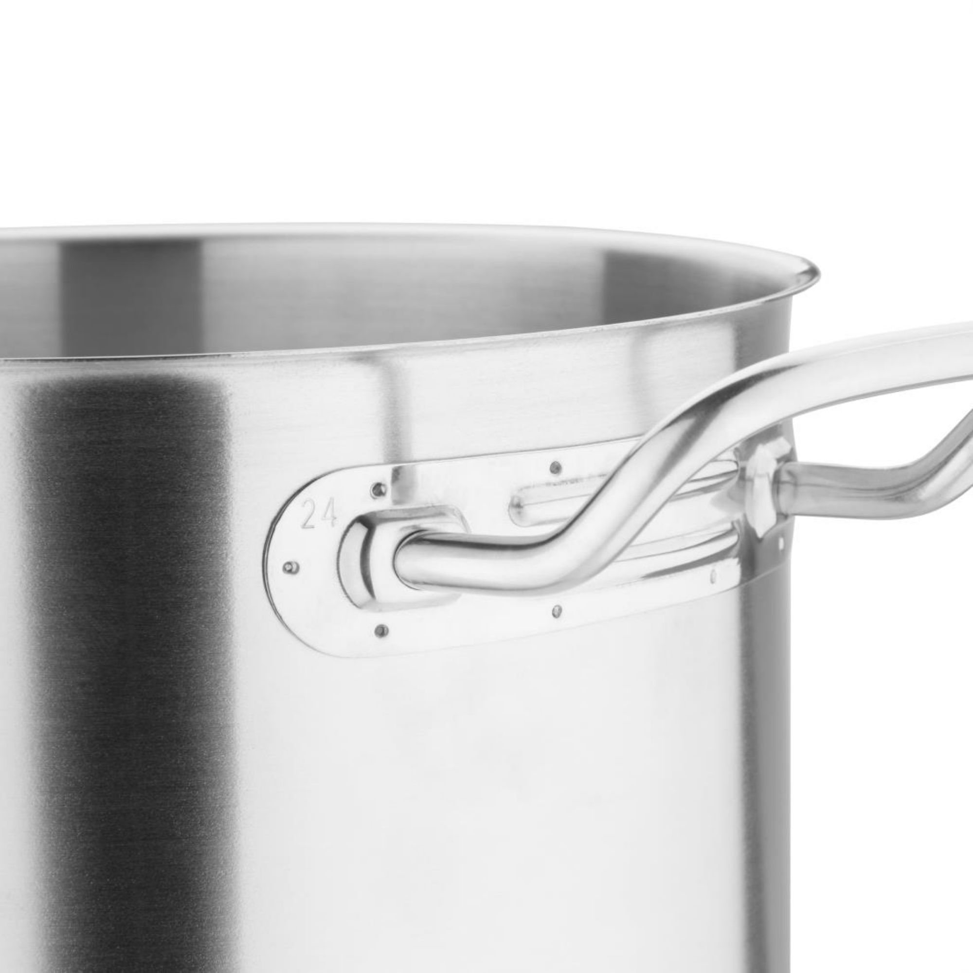 Picture of Vogue Stainless Steel Deep Stock Pot 24cm