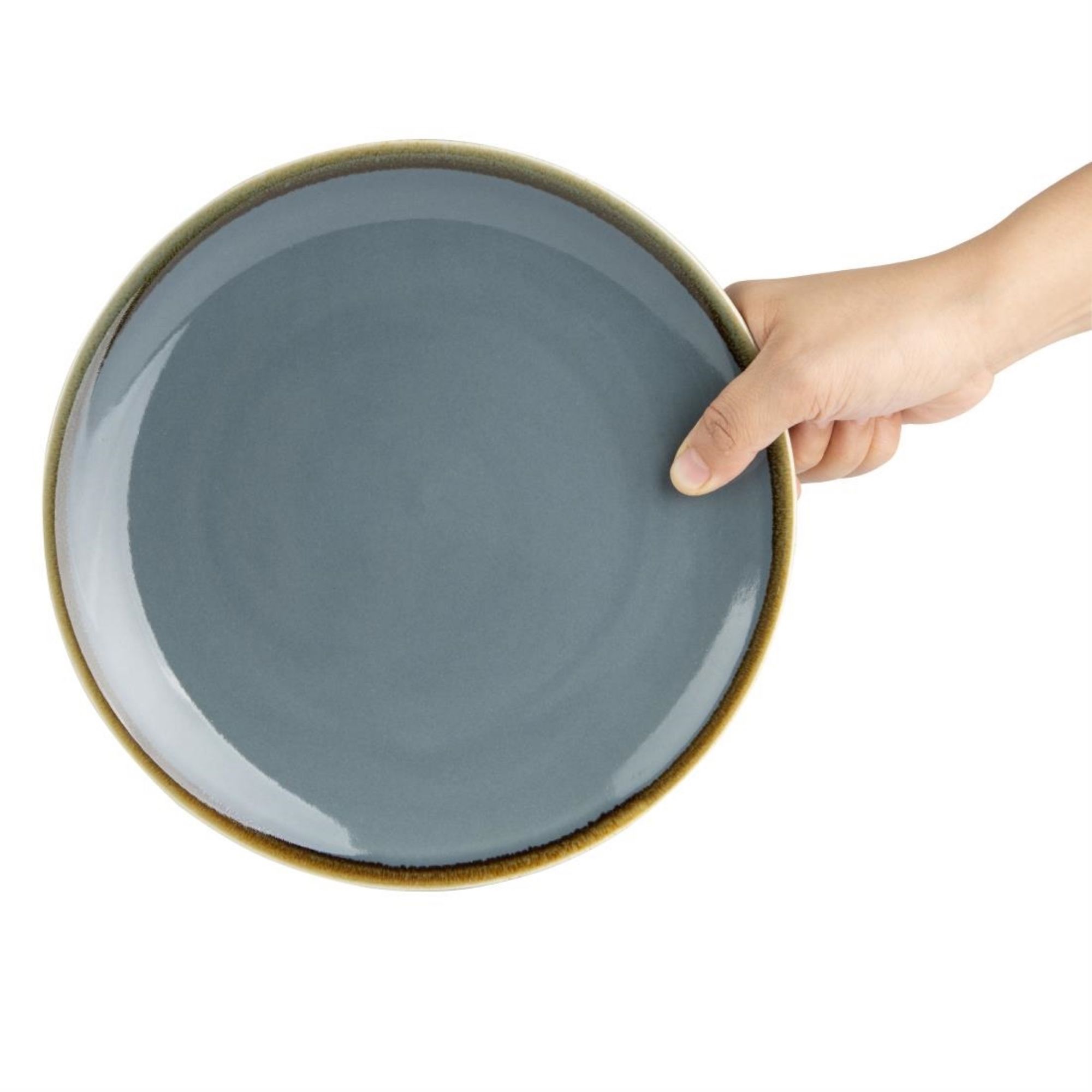 Picture of Olympia Kiln Round Coupe Plate Ocean 230mm (6 Pack)