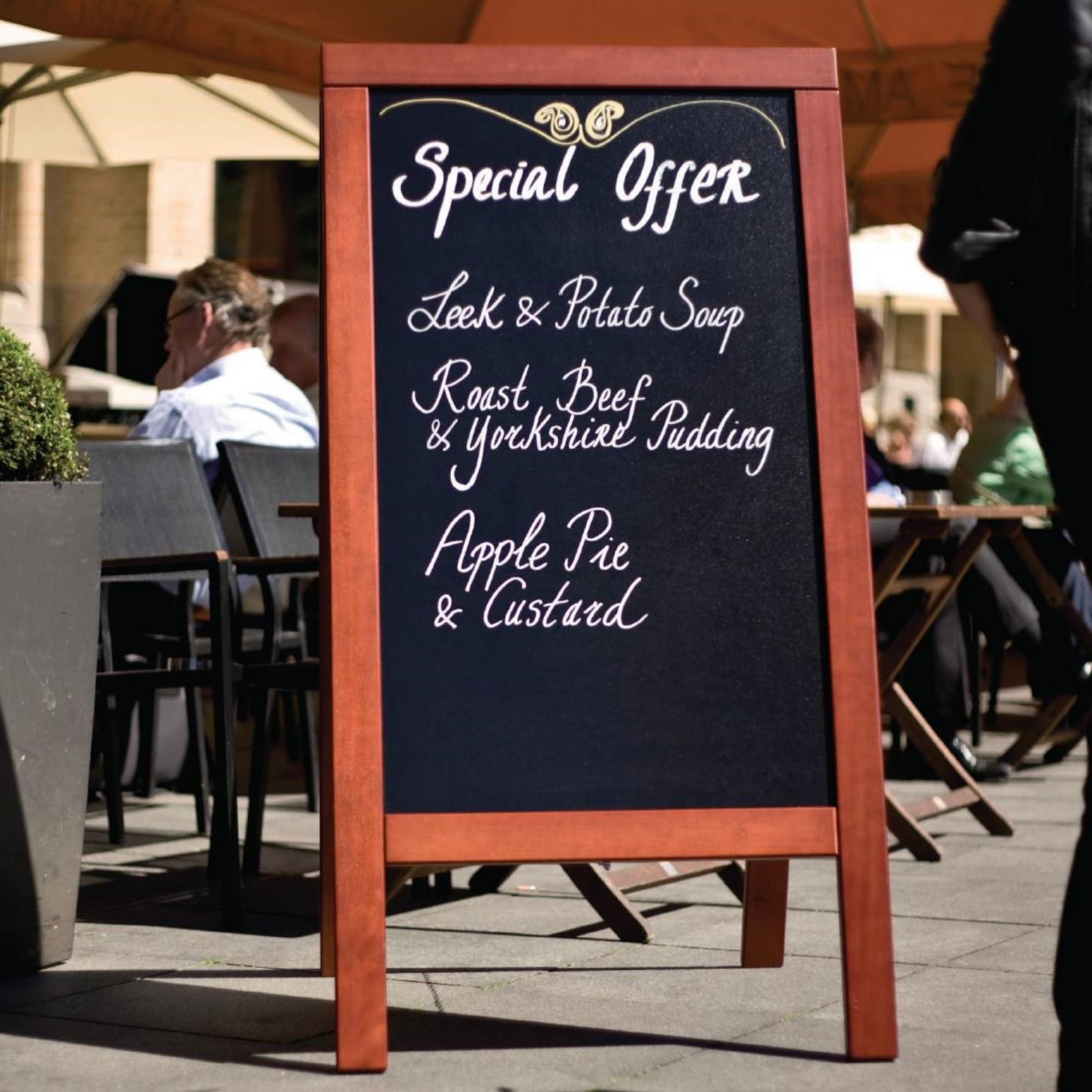 Picture of Securit Duplo Pavement Board 1350 x 700mm Mahogany