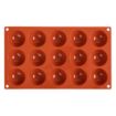 Picture of Pavoni Formaflex Silicone Half Sphere Mould 15 Cup - N936
