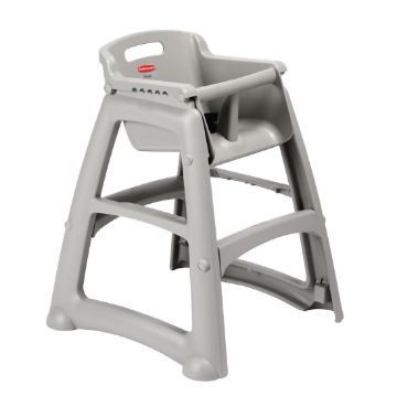 Picture of Rubbermaid Sturdy Stacking High Chair Platinum