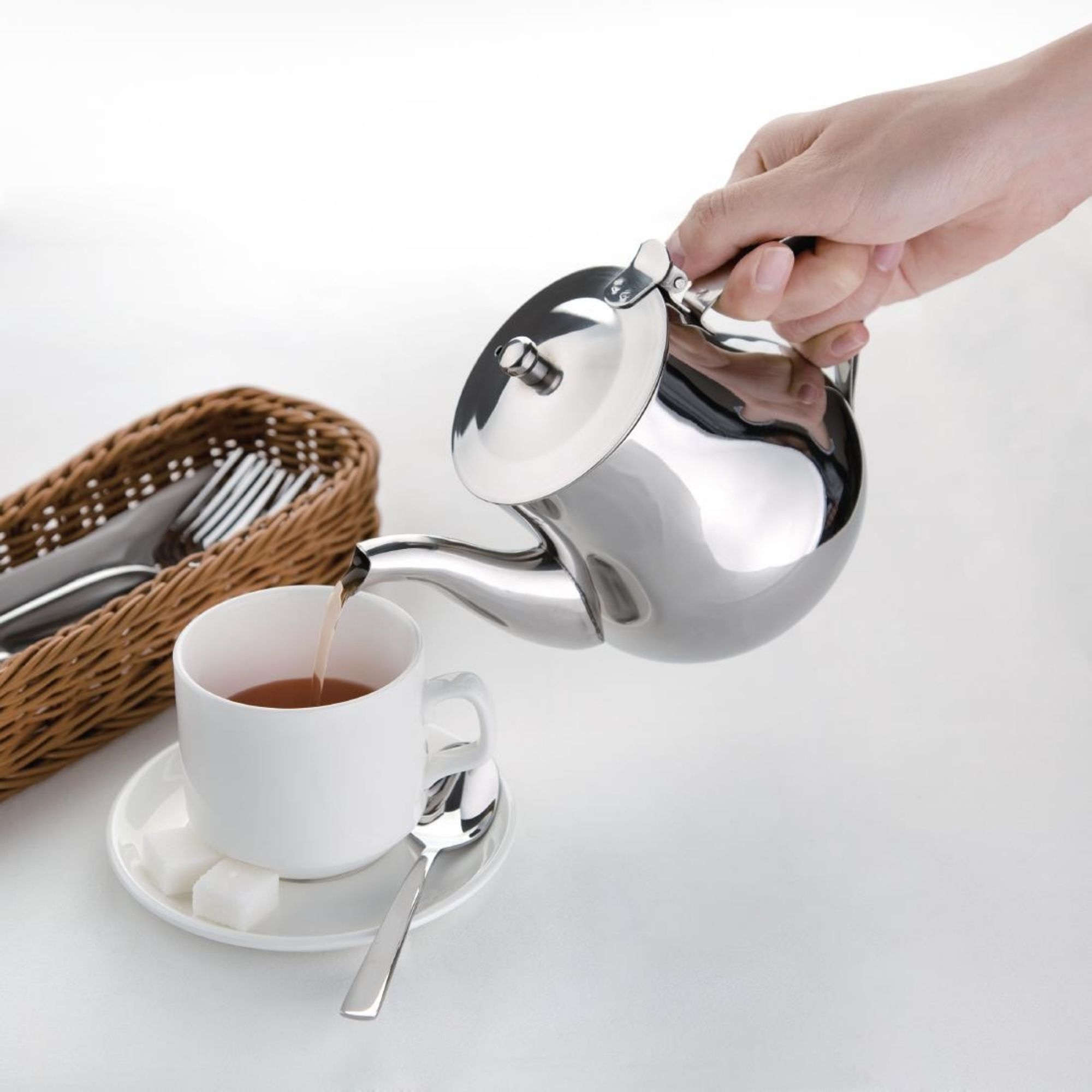 Picture of Olympia Arabian Stainless Steel Teapot 700ml