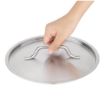Picture of Vogue Stainless Steel Saucepan Lid 24cm - M950