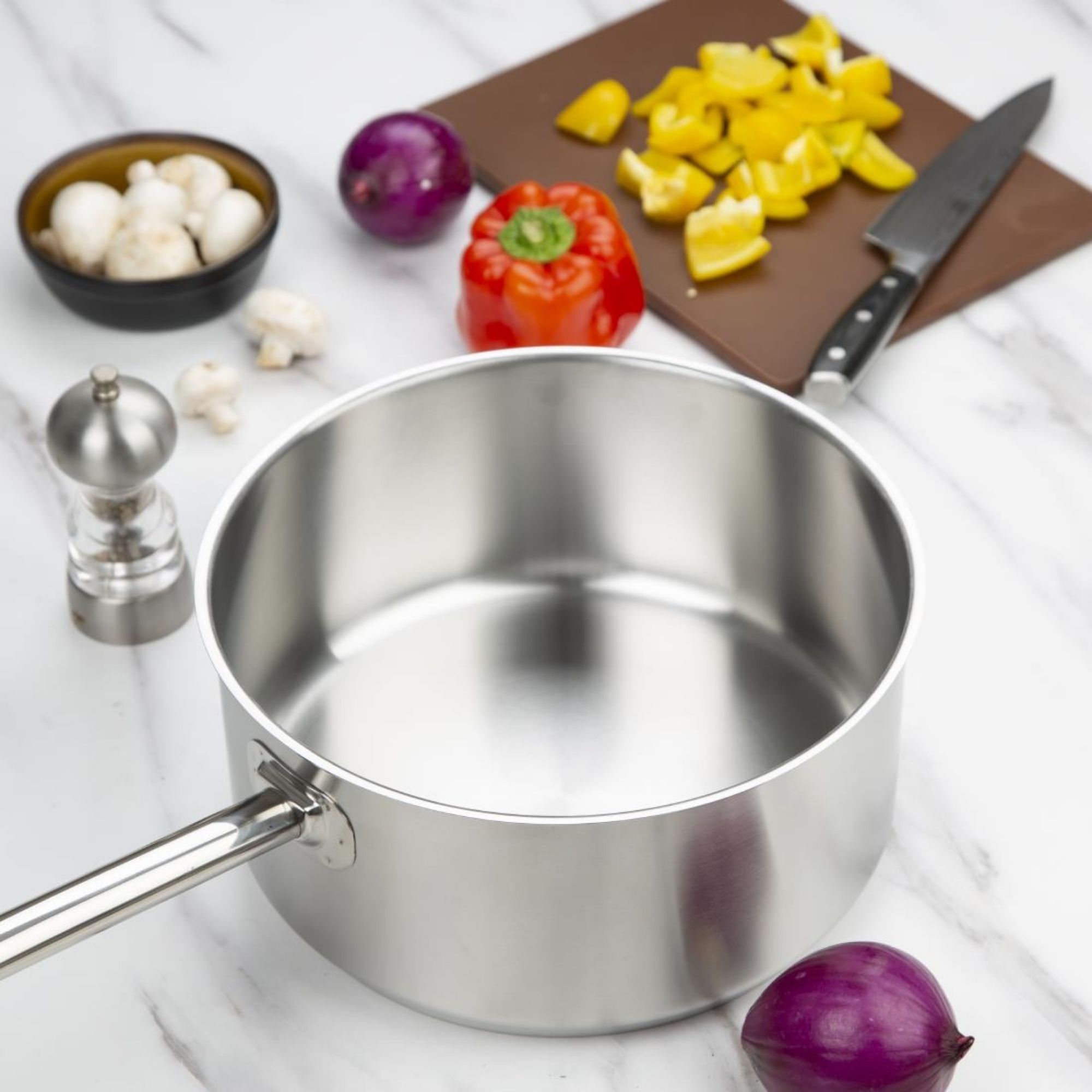 Picture of Vogue Stainless Steel Saucepan 28cm
