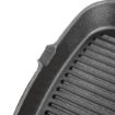 Picture of Vogue Square Cast Iron Ribbed Skillet Pan 24cm - M653