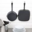 Picture of Vogue Square Cast Iron Ribbed Skillet Pan 24cm - M653
