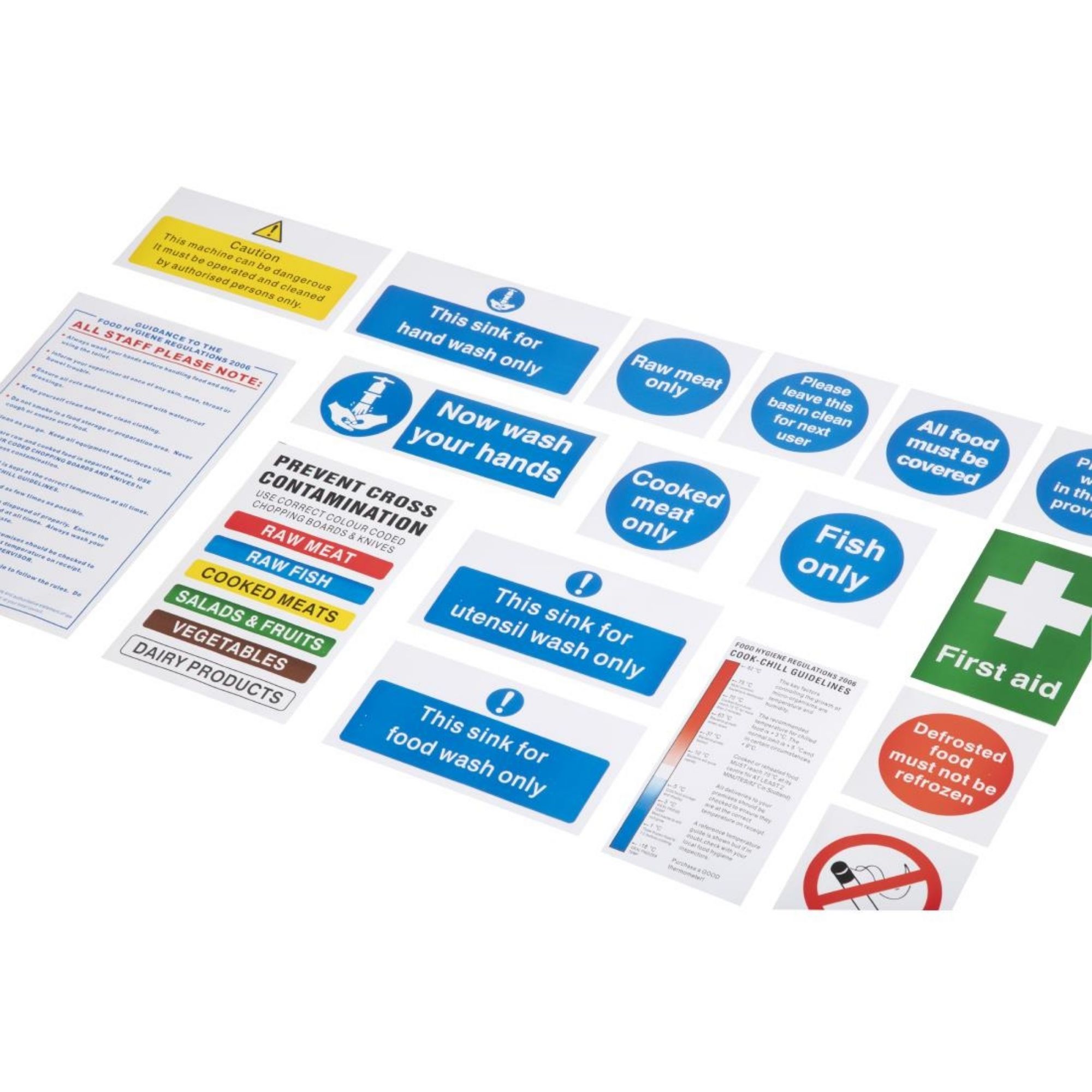 Picture of Vogue Bumper Hygiene Catering Sign Pack