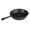 Picture of Vogue Round Cast Iron Ribbed Skillet Pan 26cm - M652