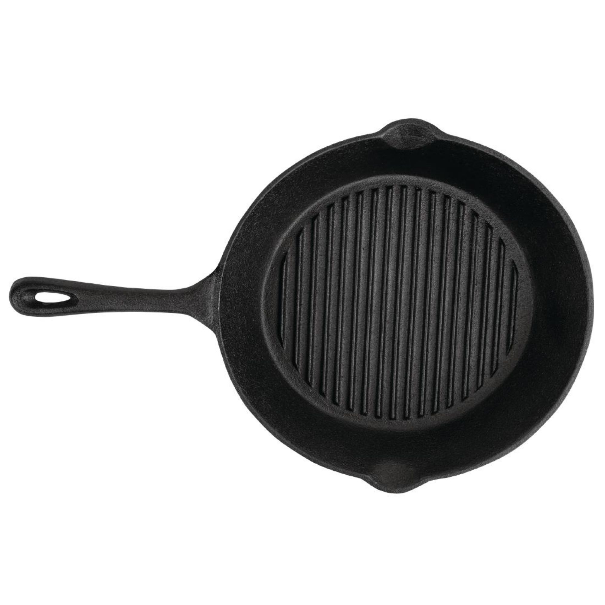 Picture of Vogue Round Cast Iron Ribbed Skillet Pan 26cm