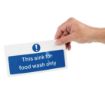 Picture of Vogue Food Wash Only Sign - L961