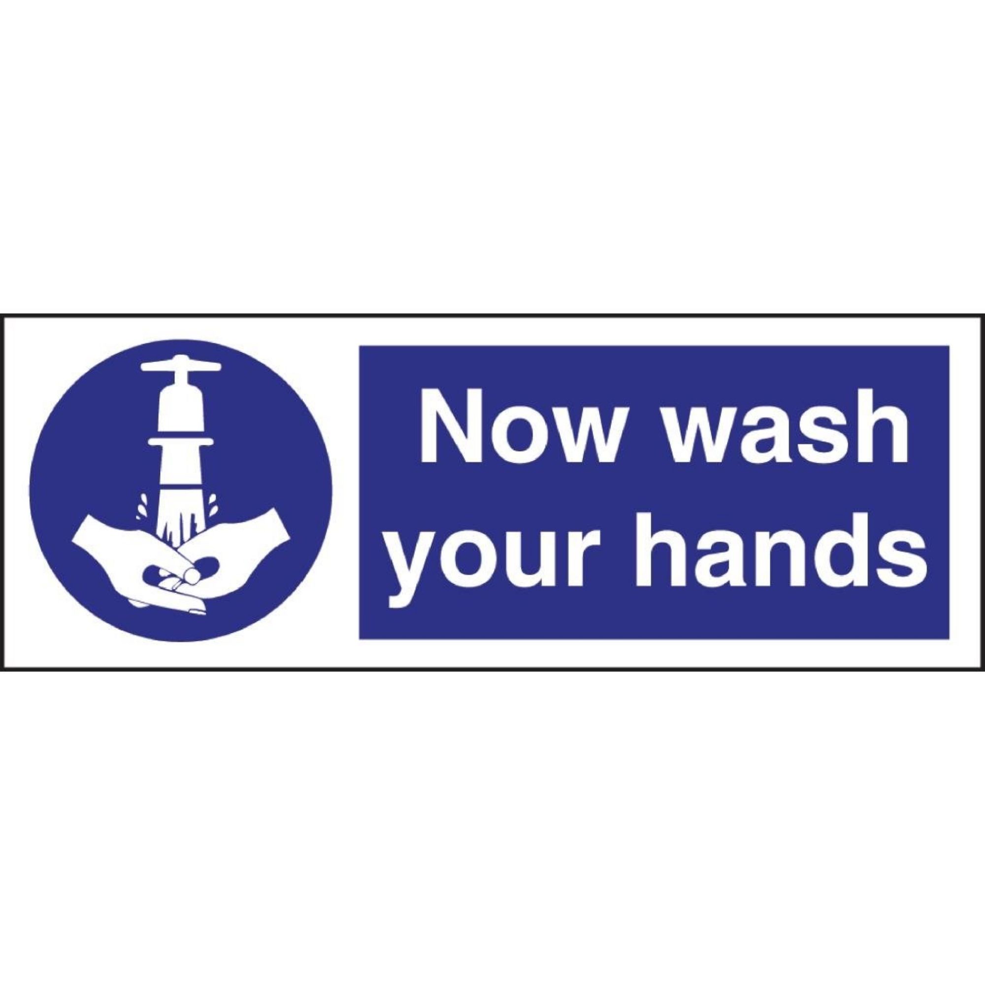Picture of Vogue Now Wash Your Hands Symbol Sign - L957