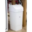 Picture of SYR Polypropylene Swing Bin White 50Ltr - L570