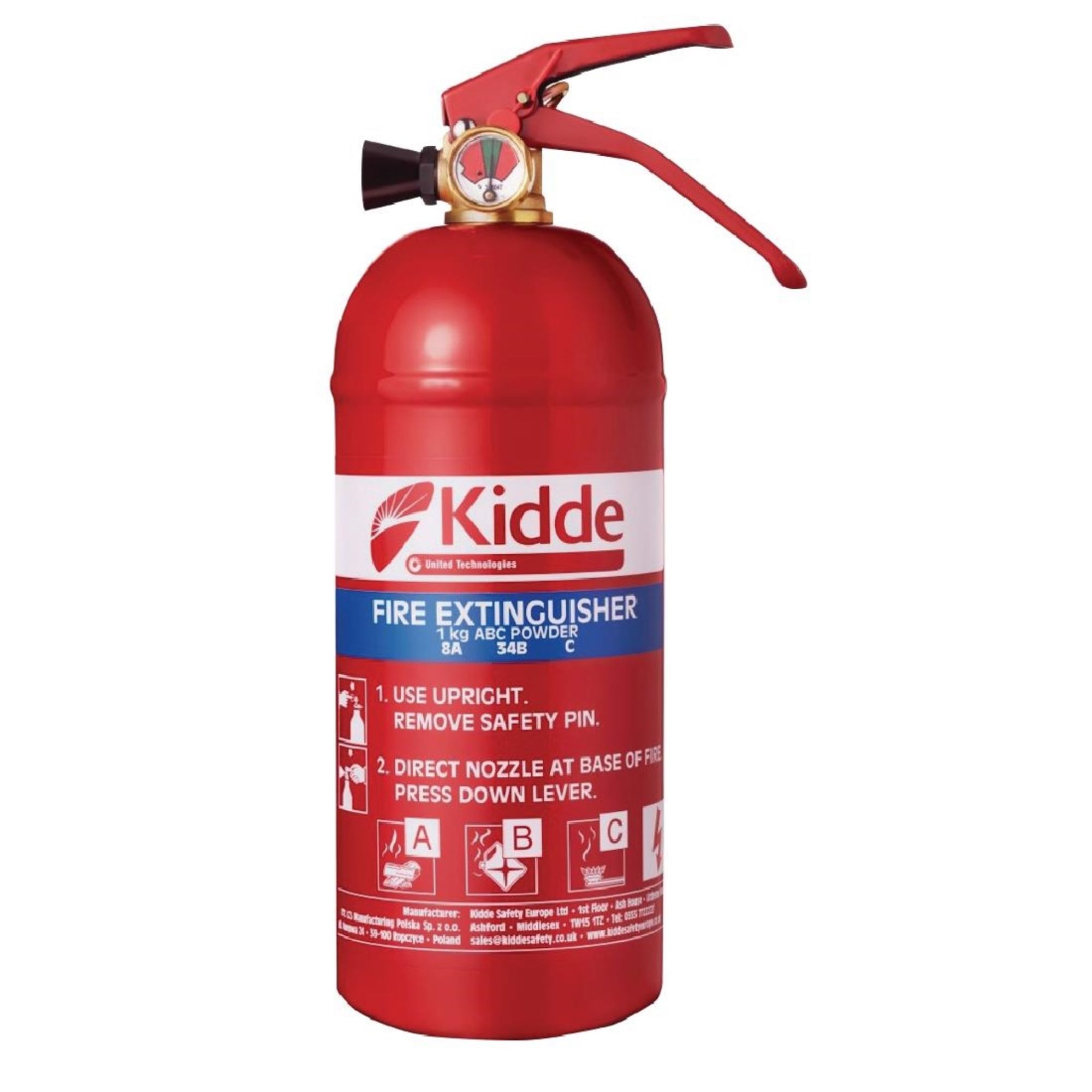 Picture of Kidde Multi Purpose Fire Extinguisher (A,B, C and electrical fires) - L445