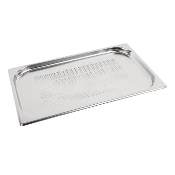 Picture of Vogue Stainless Steel Perforated 1/1 Gastronorm Tray 20mm