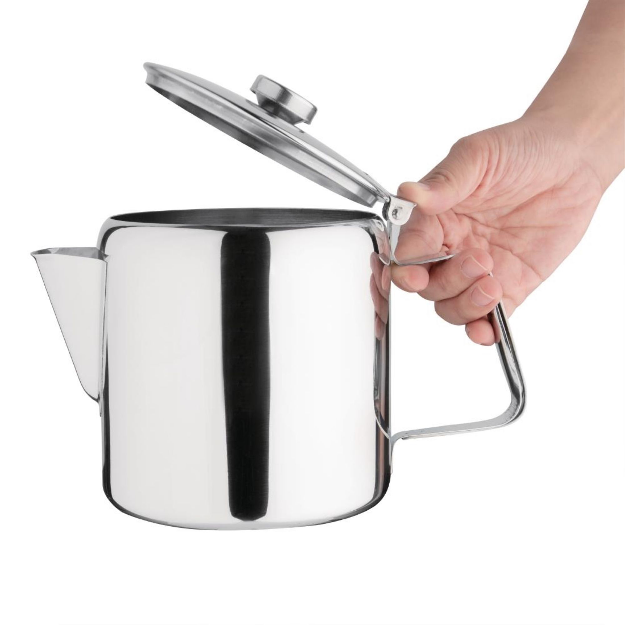 Picture of Olympia Concorde Stainless Steel Teapot 1.4Ltr