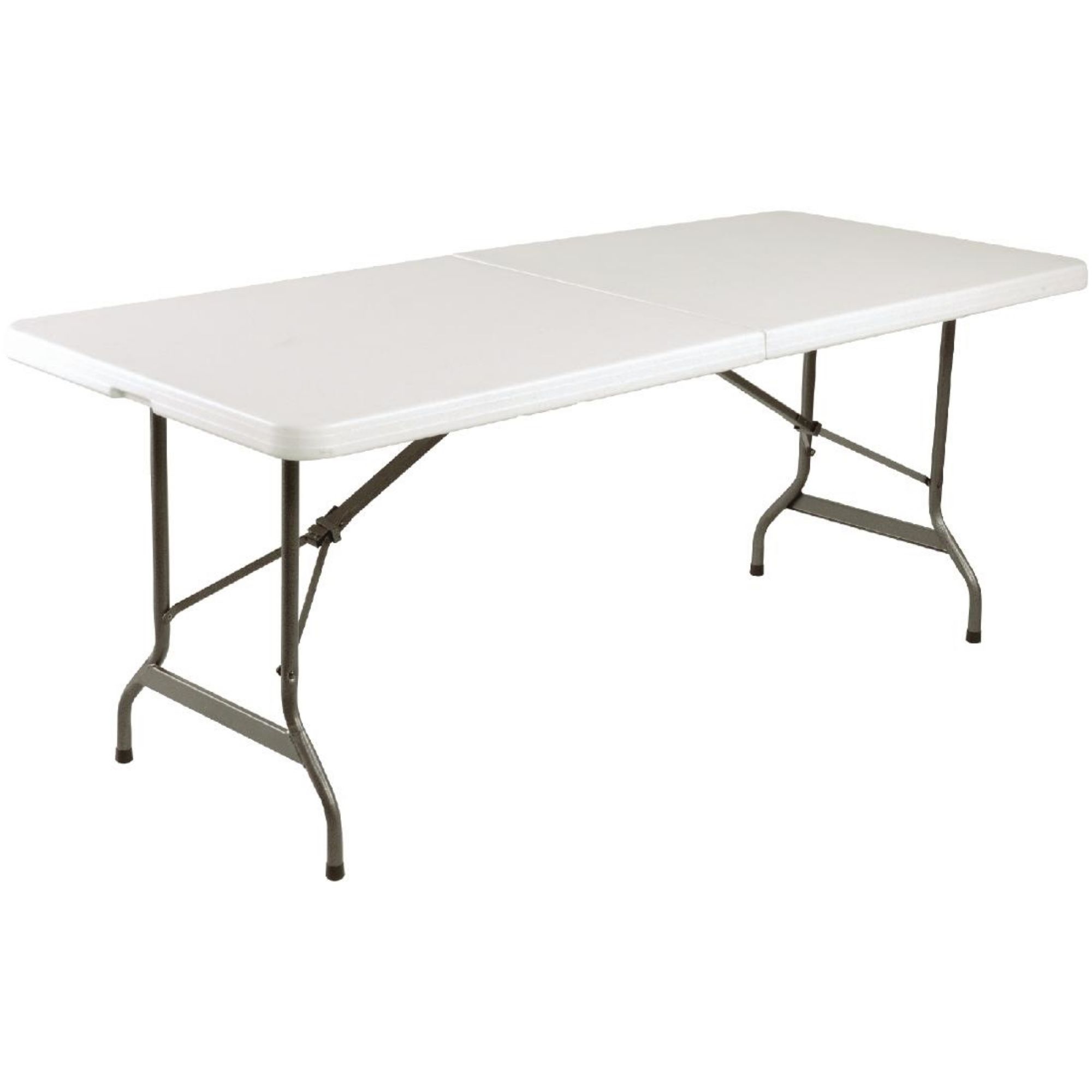 Picture of Bolero Rectangular Centre Folding Table 6ft White - L001