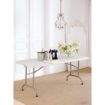 Picture of Bolero Rectangular Centre Folding Table 6ft White - L001