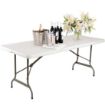 Picture of Bolero Rectangular Centre Folding Table 6ft White - L001