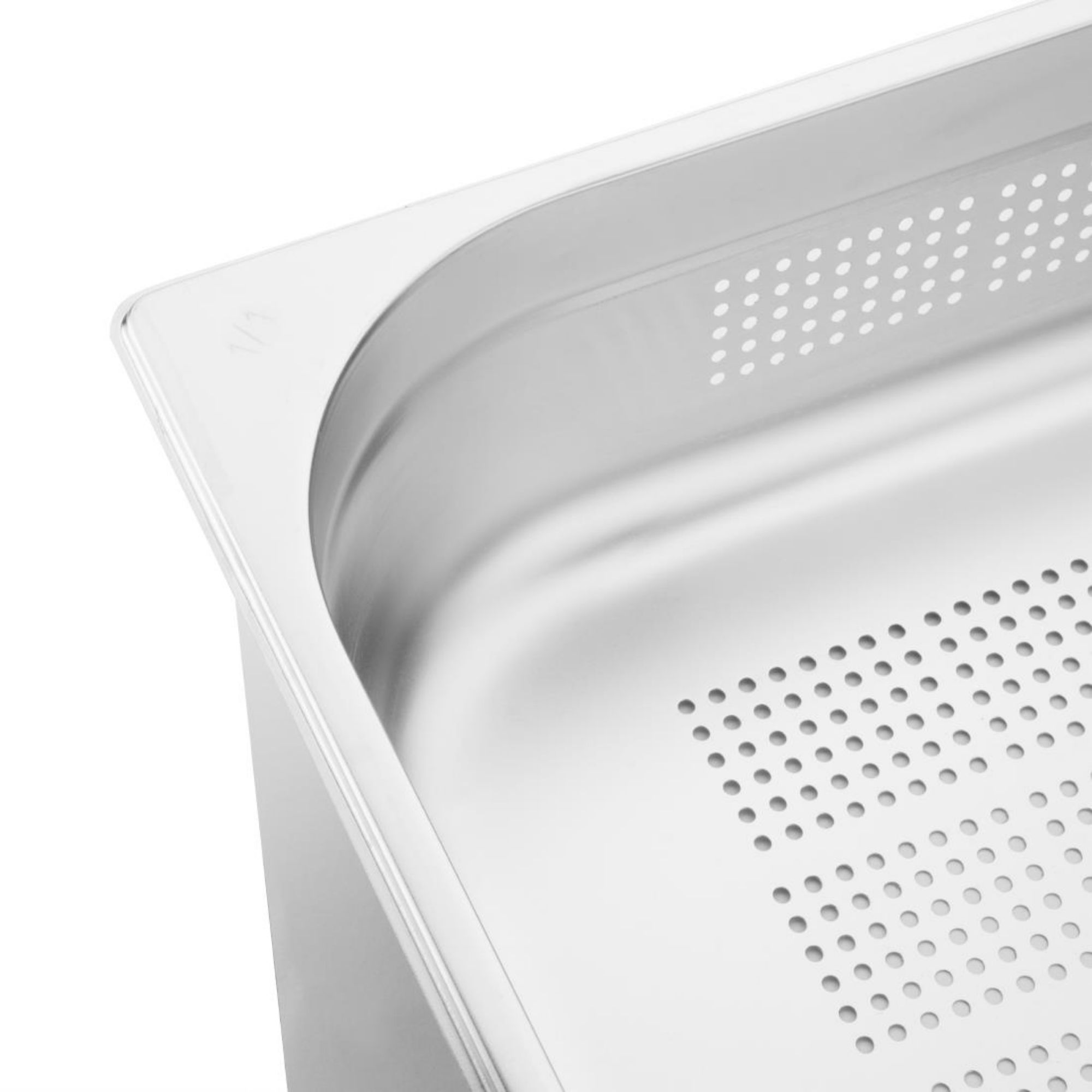 Picture of Vogue Stainless Steel Perforated 1/1 Gastronorm Tray 100mm