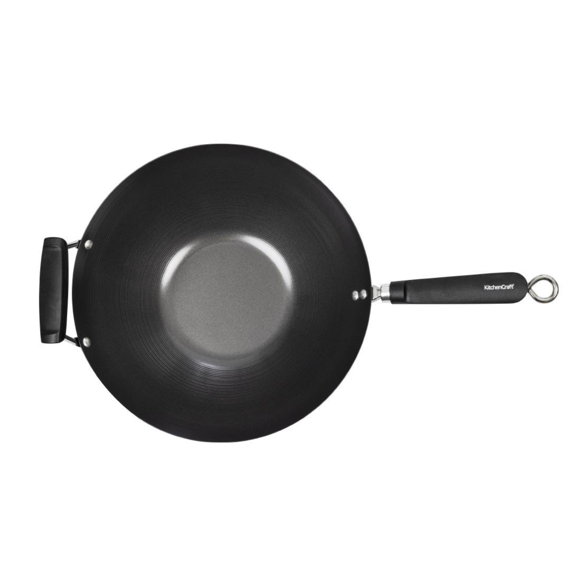 Picture of Kitchen Craft Non Stick Flat Base Wok 356mm