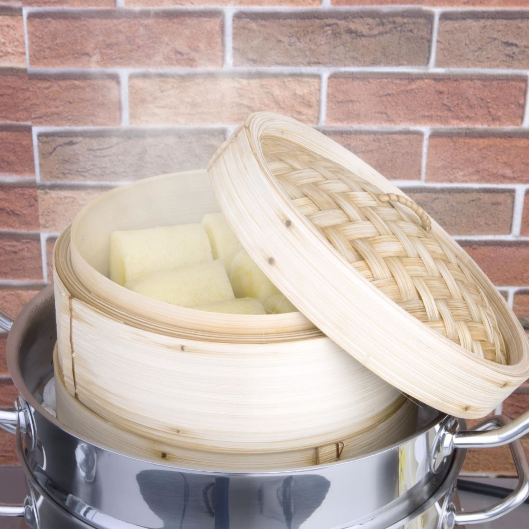 Picture of Vogue Bamboo Food Steamer 203mm