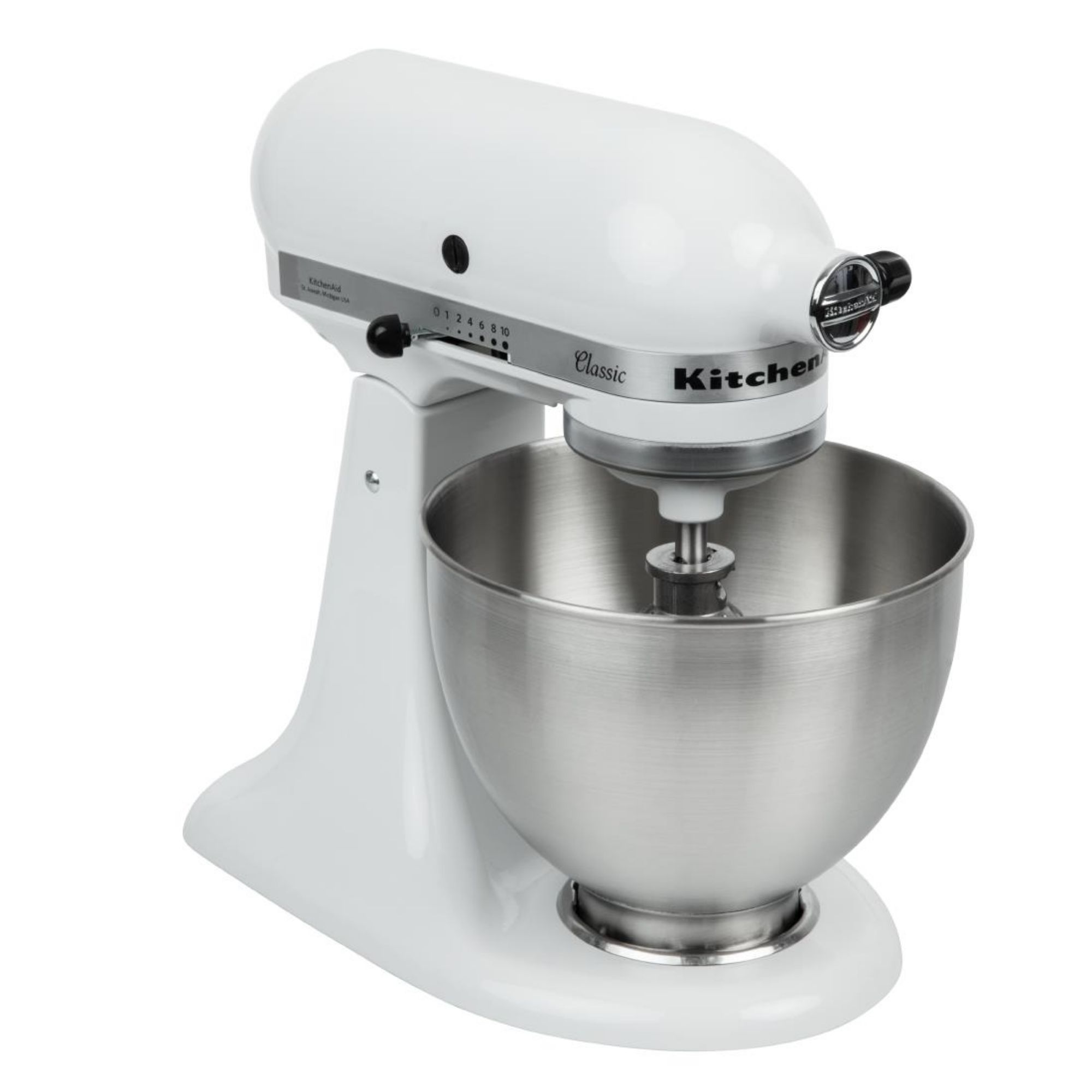 Picture of KitchenAid K45 Classic Tilt-Head Stand Mixer 4.3Ltr White 5K45SSBWH
