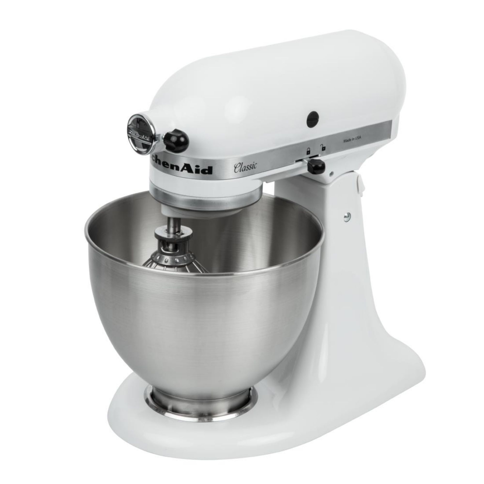 Picture of KitchenAid K45 Classic Tilt-Head Stand Mixer 4.3Ltr White 5K45SSBWH