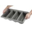Picture of Olympia Kristallon Stackable PP Large Cutlery Tray - J850