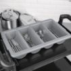 Picture of Olympia Kristallon Stackable PP Large Cutlery Tray - J850